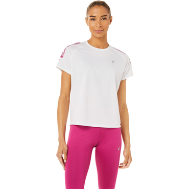 weiss Damen Running Icon Asics Laufshirt Top 2012B044-0100-XL T-Shirt