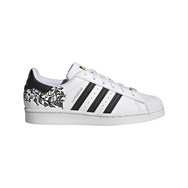 Adidas originals superstar with floral trim shoes hotsell