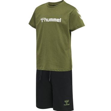 grün Hmlnovet 213902-6414-134 Lifestyleshort Shorts hummel Set