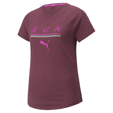 PUMA 5K Logo Kurzärmliges Lauf-T-Shirt in Lila Damen Bekleidung Oberteile T-Shirts 