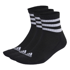 3-Streifen Cushioned Sportswear Mid-Cut Socken (3 Paar)