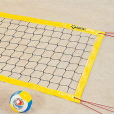 Spielfeld 8 x 16 gelb Beach-Volleyball-Training-Netz 8,5 x 1,0 m mit Stahlseil 