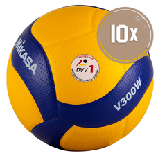 10er Ballpaket VOLLEYBALL V300W-DVV1-2411025