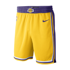Los Angeles Lakers Icon Edition Men's Nike NBA Swingman Shorts-685410